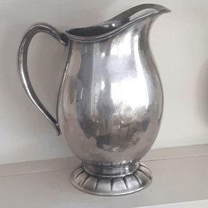 Antique Empire Crafts quadruple plate Gloriana water pitcher dented